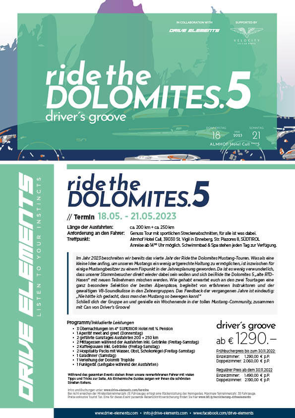 DRIVER’S GROOVE AUSGEBUCHT!